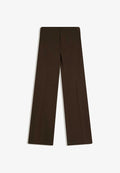 Bershka LOW-RISE - Trousers - brown