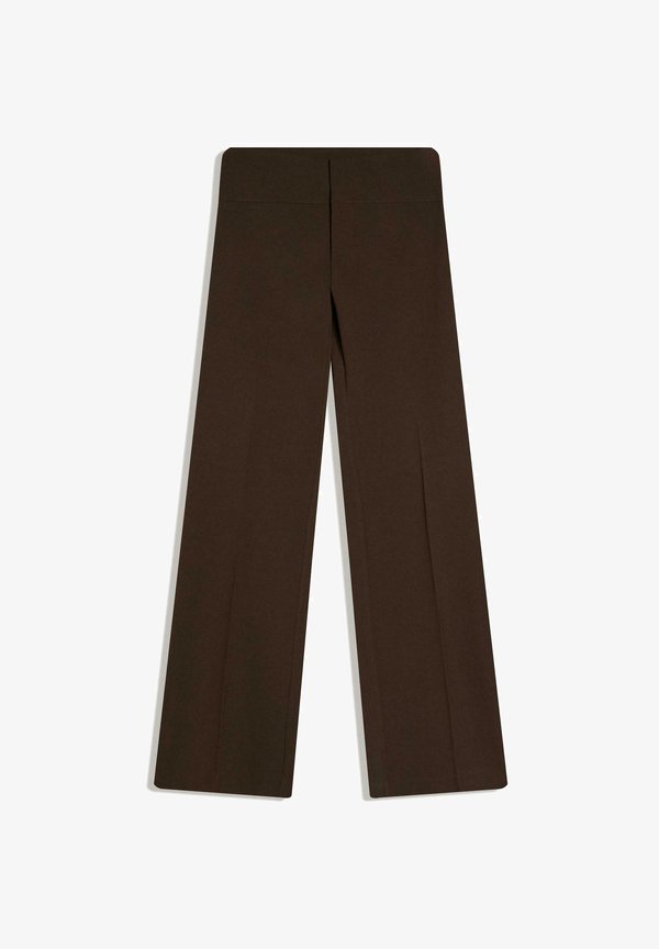 Bershka LOW-RISE - Trousers - brown