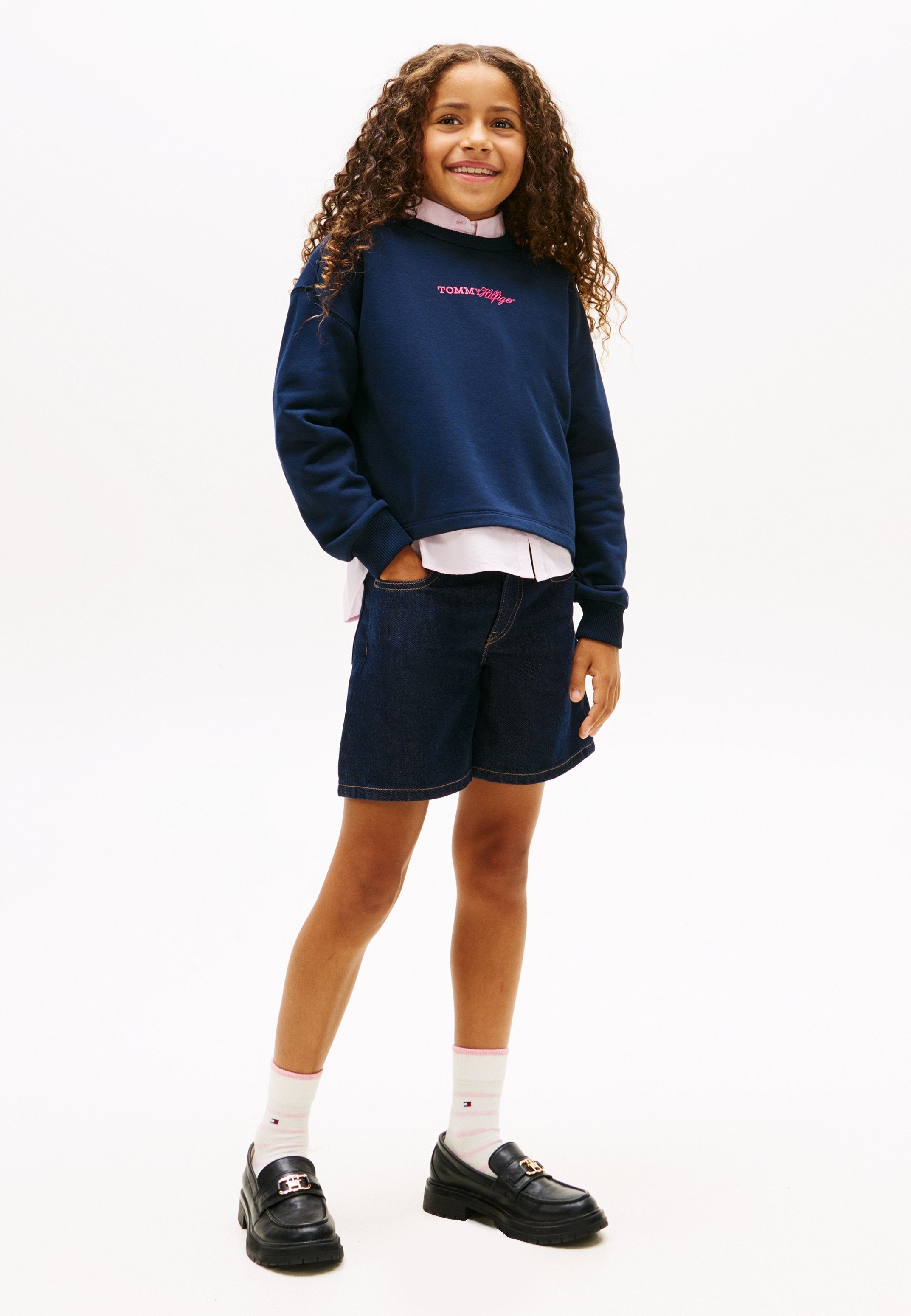 GLITTER LOGO RELAXED TERRY SWEATSHIRT Media 2