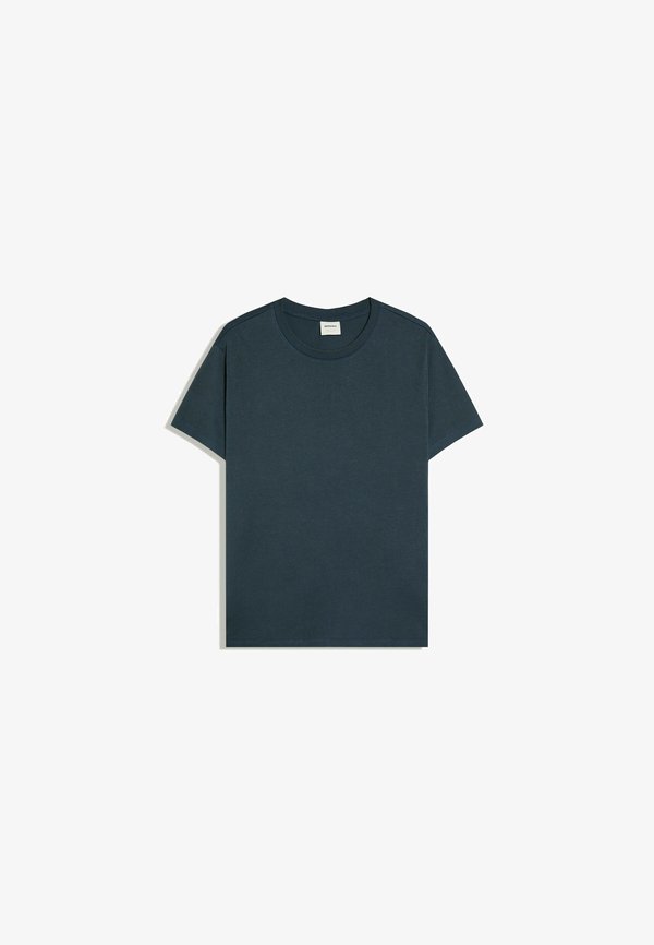 Bershka SHORT SLEEVE - T-SHIRT - Basic T-shirt - dark blue