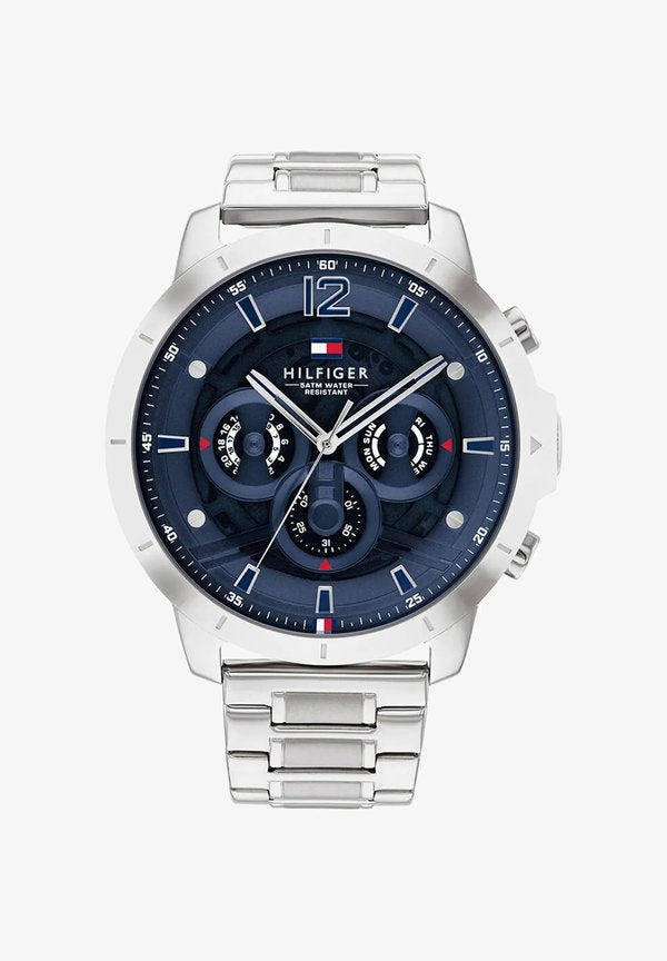 Tommy Hilfiger Chronograph watch - silver&blue