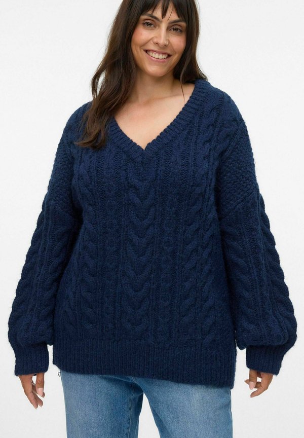Vero Moda Curve Knitted VMDREAM Knitted - Jumper - navy blazer