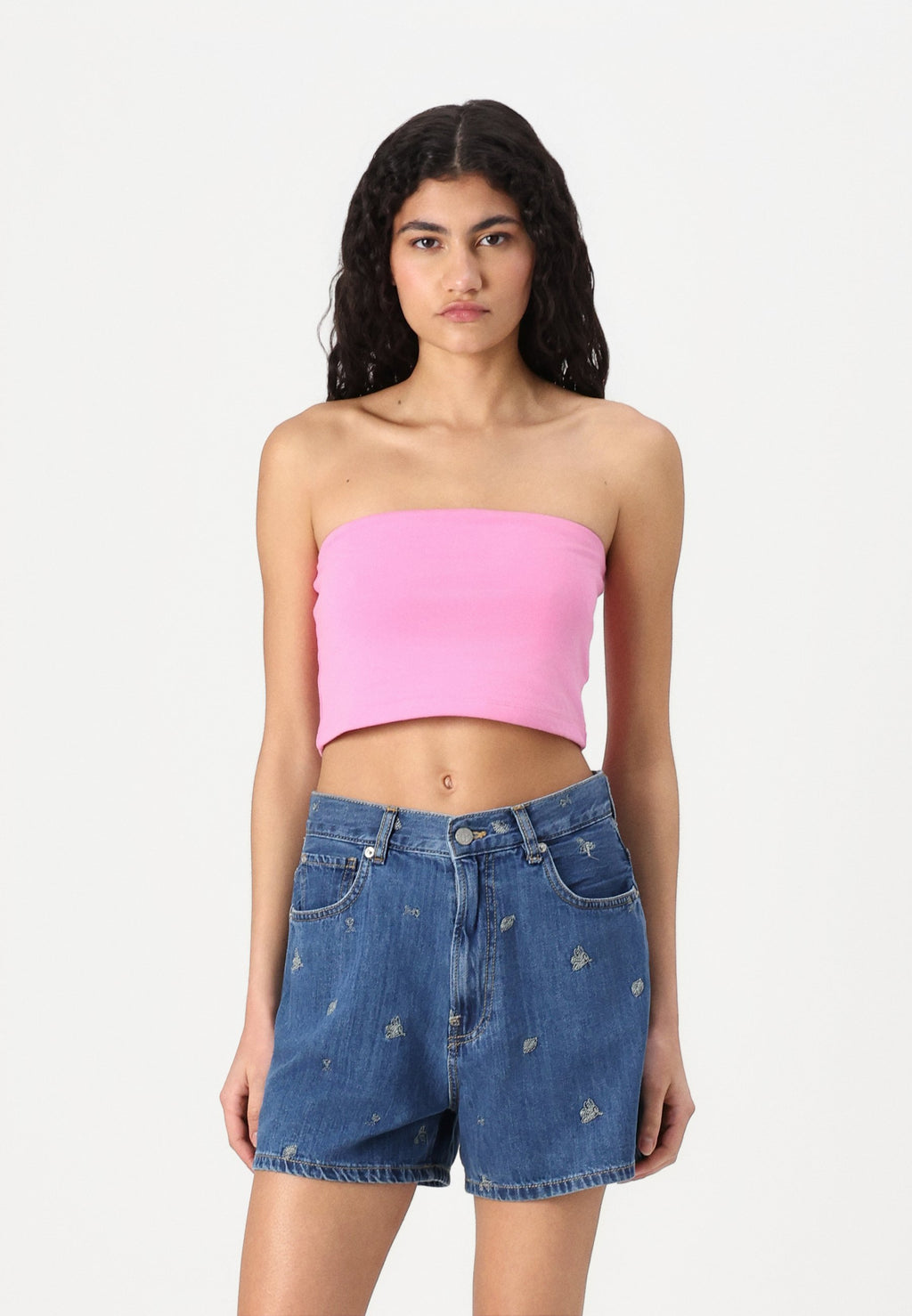ONLY ONLLIVE LOVE DOUBLE TUBE CROP 2 PACK