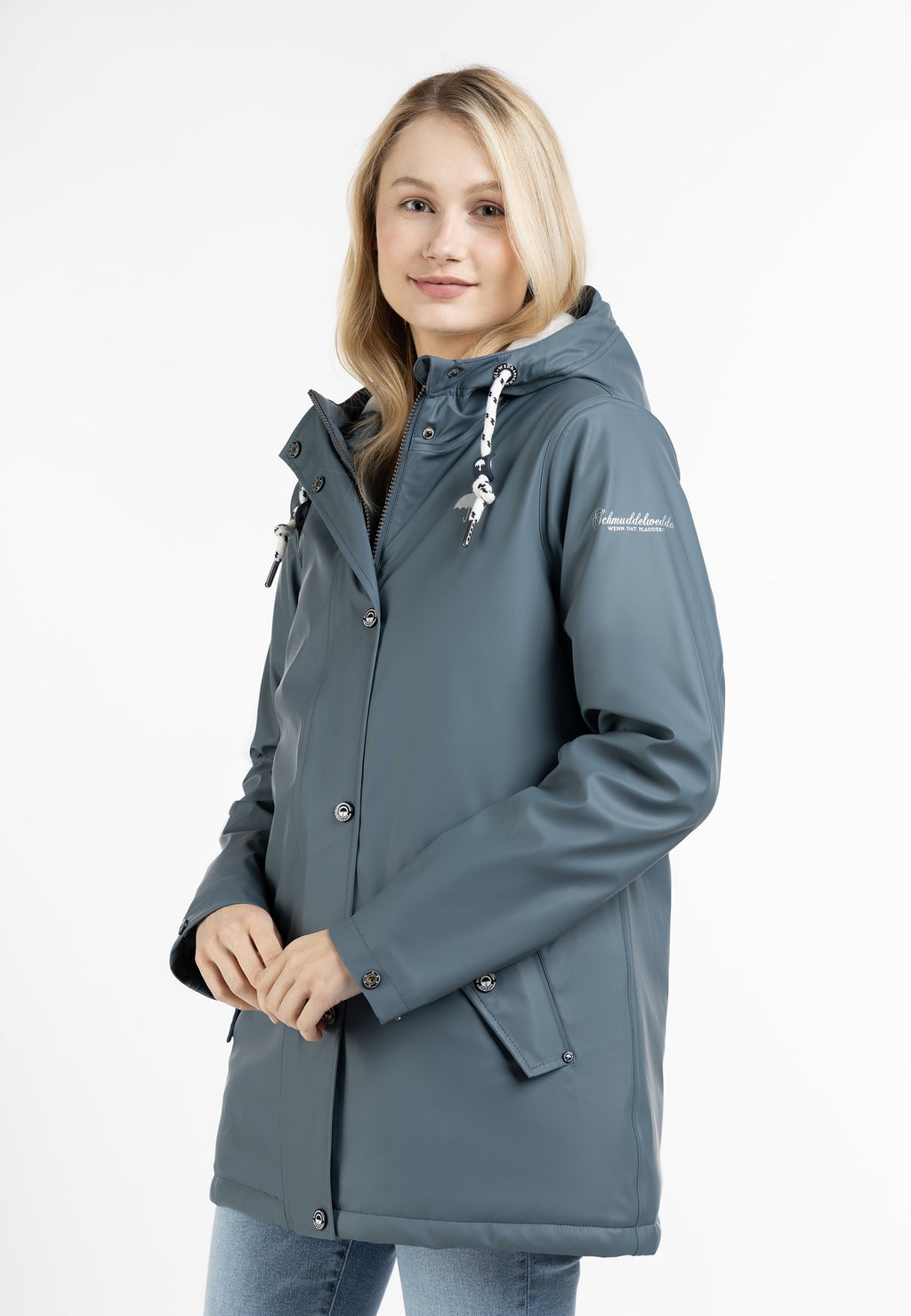 Schmuddelwedda SCHMUDDELWEDDA REGENJACKE MIT WATTIERUNG STORMCLOUD