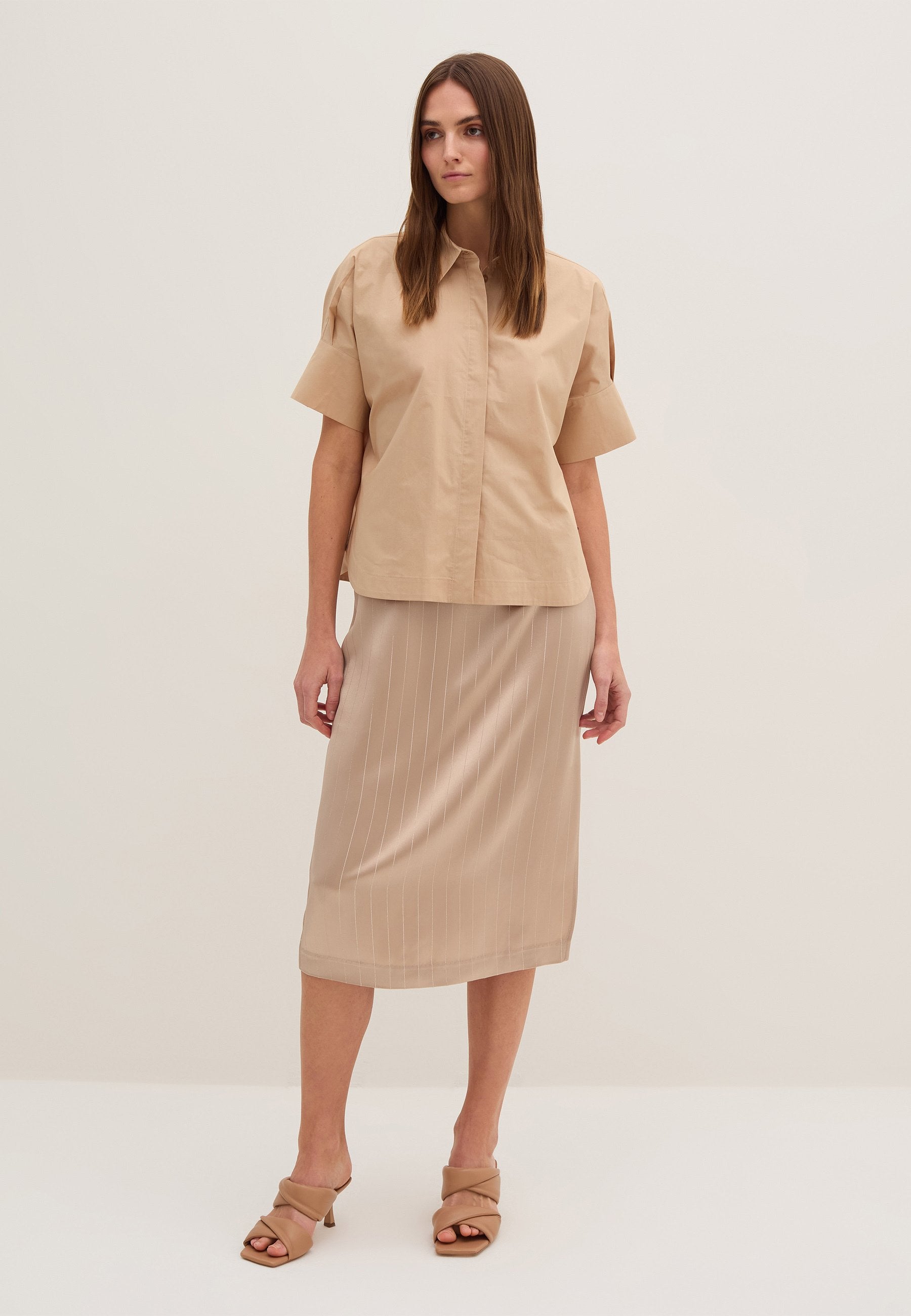 Stefanel PINSTRIPED MIDI