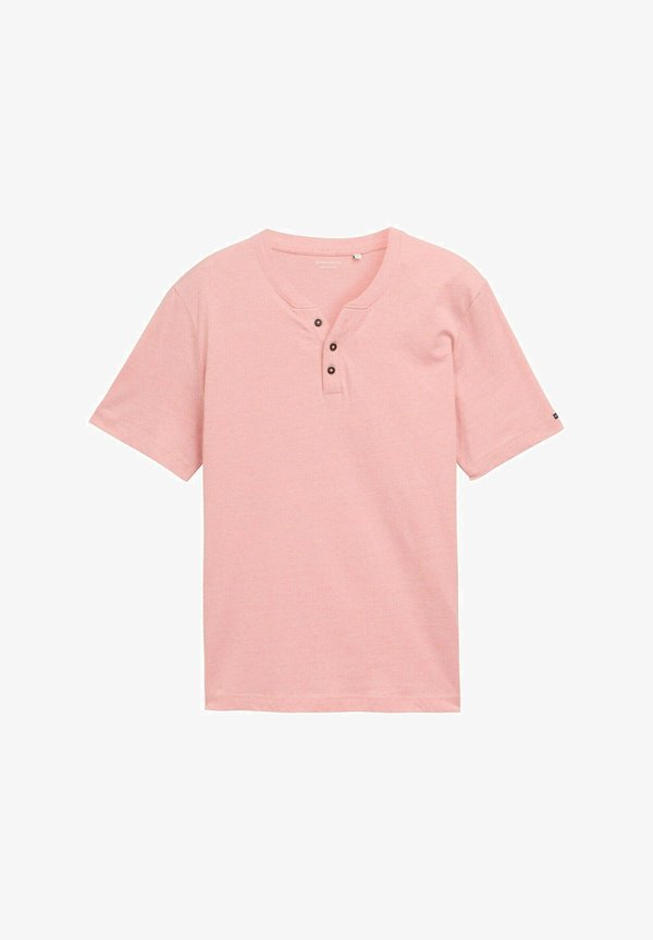 TOM TAILOR Basic T-shirt - hazy coral white fine stripe