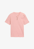 TOM TAILOR Basic T-shirt - hazy coral white fine stripe