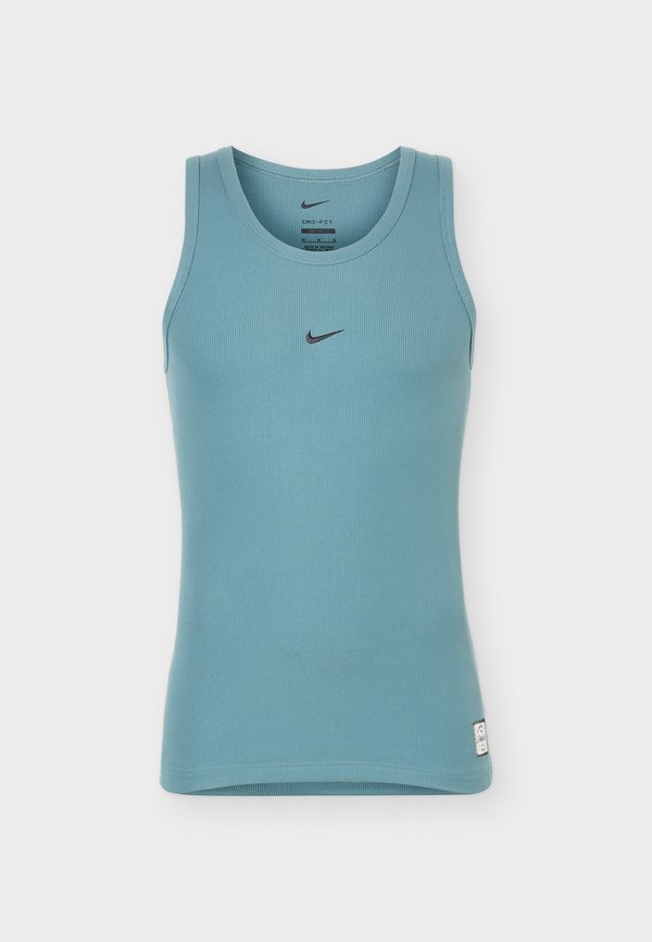 Nike Performance TANK - Top - mineral slate/black