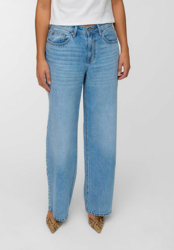 Vero Moda Wide-fit VMLULLU Low rise Wide Leg Fit - Relaxed fit jeans - light blue denim