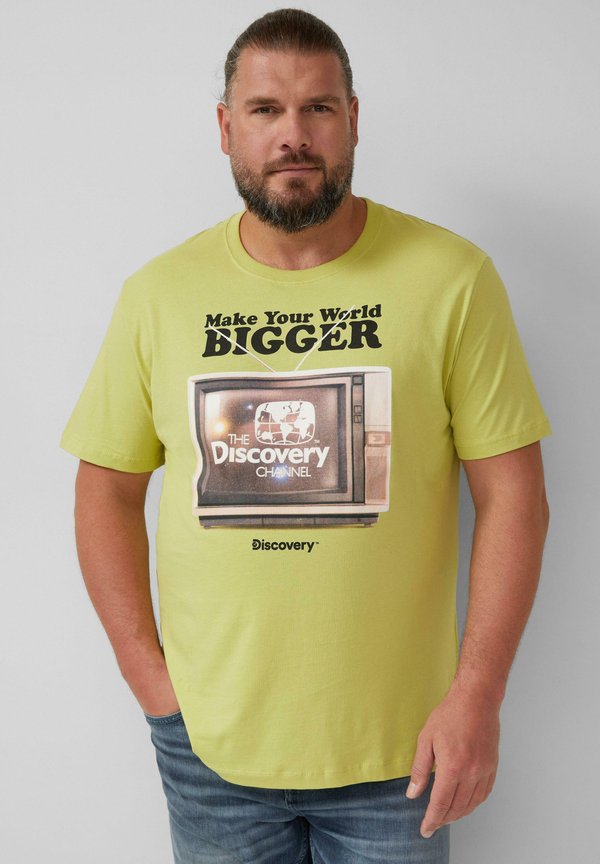 s.Oliver MIT DISCOVERY™ - Print T-shirt - limettengrün