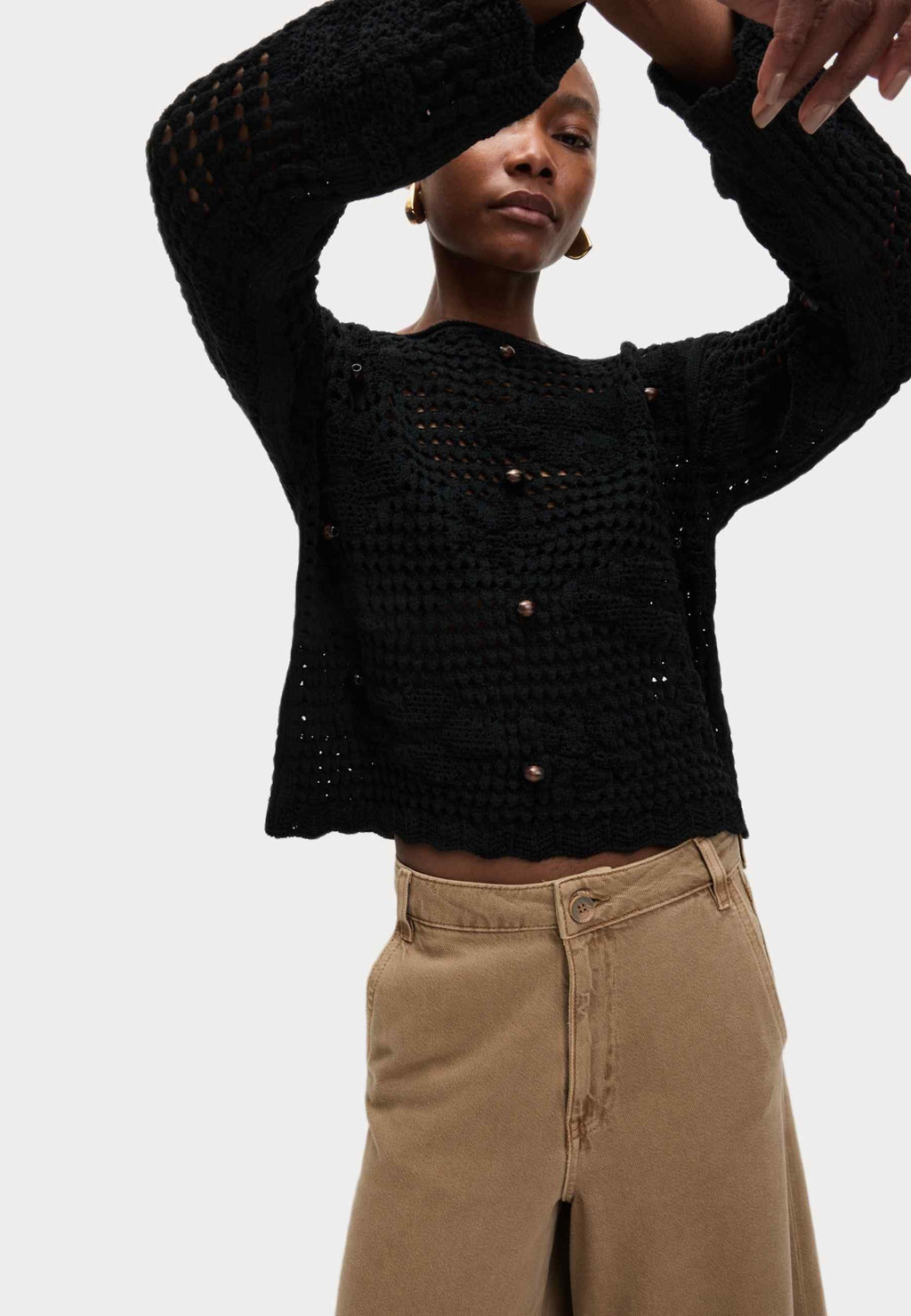 Marks & Spencer  OPEN STITCH CROPPED