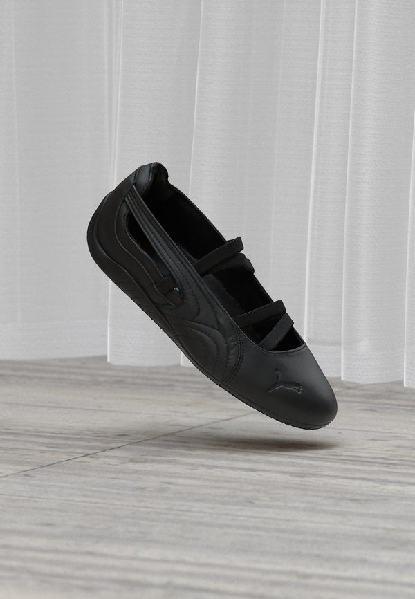 Puma SPEEDCAT BALLET LTHR WNS - Ankle strap ballerina shoes - black