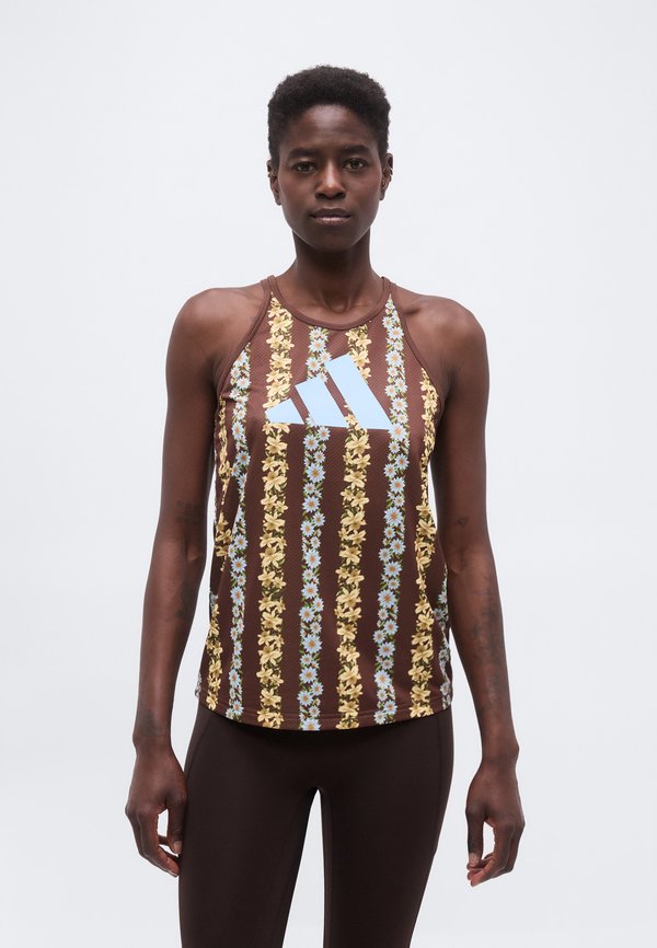 adidas Performance FARM TANK - Top - auburn/clear sky/multicolor