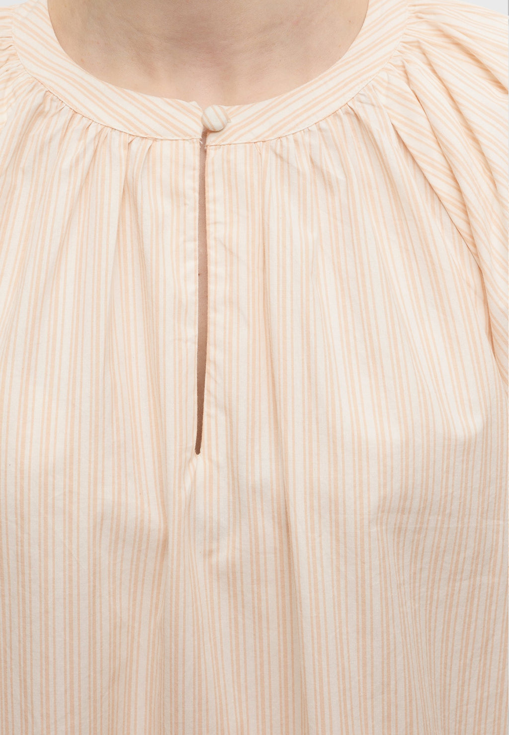 TOM TAILOR DENIM POPLIN BLOUSE WITH BUTTON DETAIL