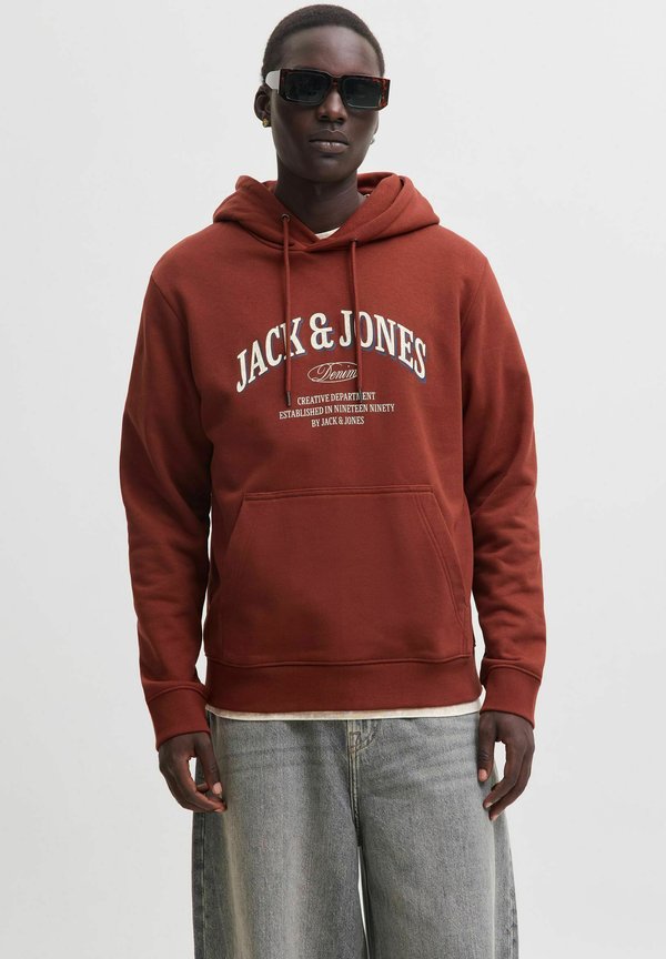 Jack & Jones HOODIE HOODIE - Hoodie - fired brick