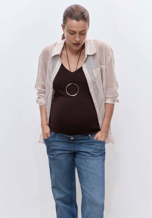 Mango Straight leg jeans - dark blue