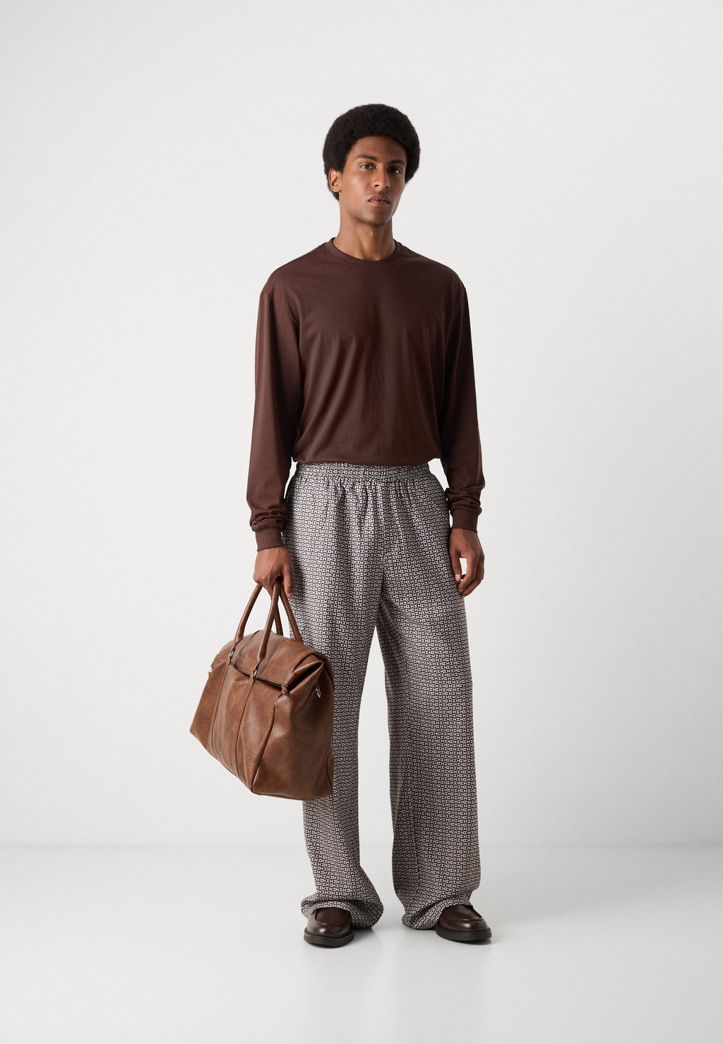 Heathe MAKOKO MONOGRAM PRINT TROUSERS