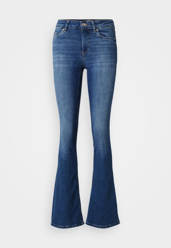 ONLY ONLBLUSH MID - Flared Jeans - medium blue denim