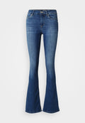 ONLY ONLBLUSH MID - Flared Jeans - medium blue denim