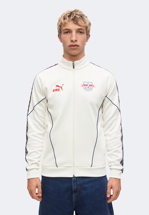 Puma RB LEIPZIG KING ANTHEM JACKET - Club wear - warm white/for all time red