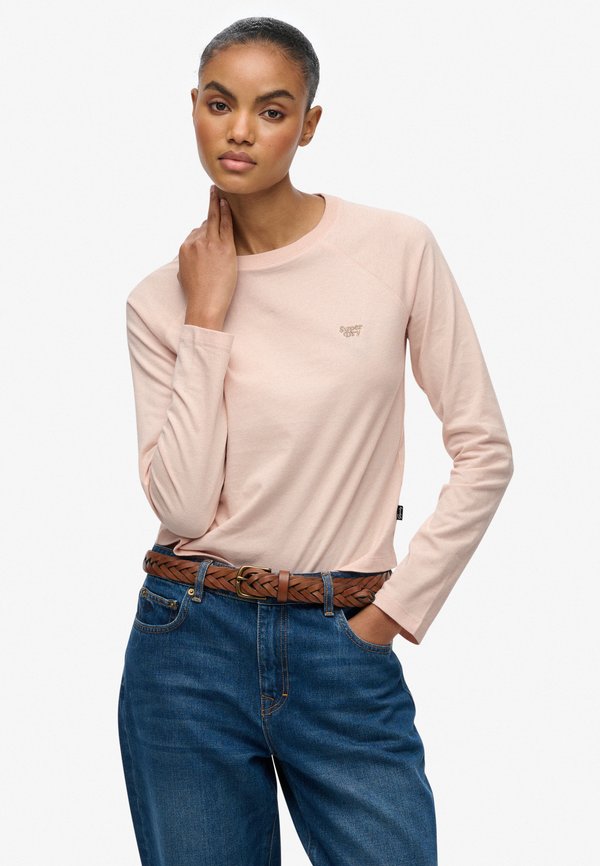 Superdry & Co ESSENTIAL LOGO - Long sleeved top - pink clay