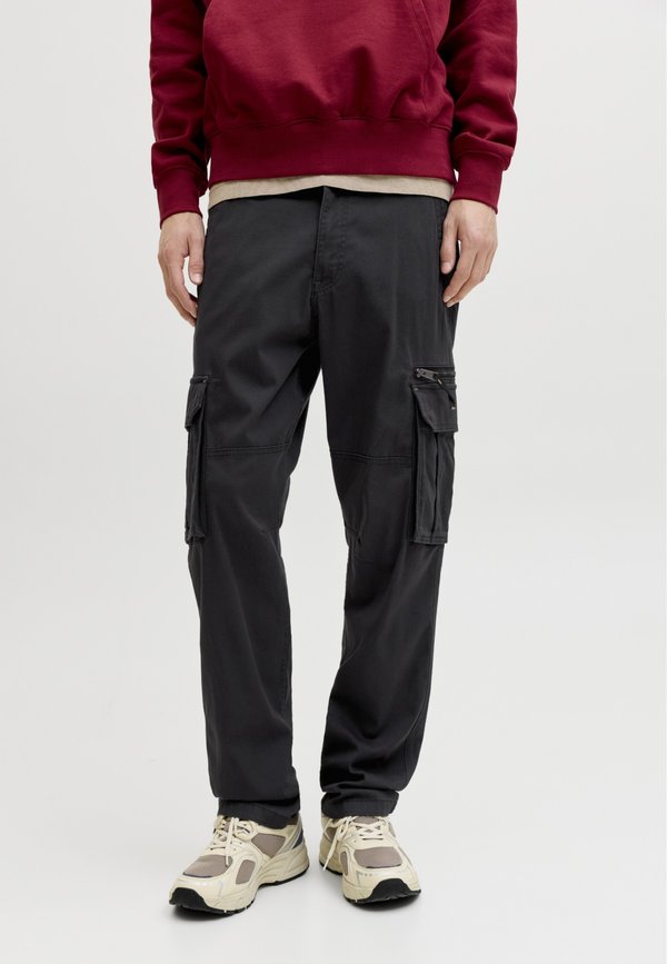 Jack & Jones JPSTKANE DOVER ZIP - Cargo trousers - black