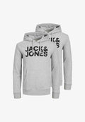 Jack & Jones JACK & JONES 2-PACK - Hoodie - light grey melange