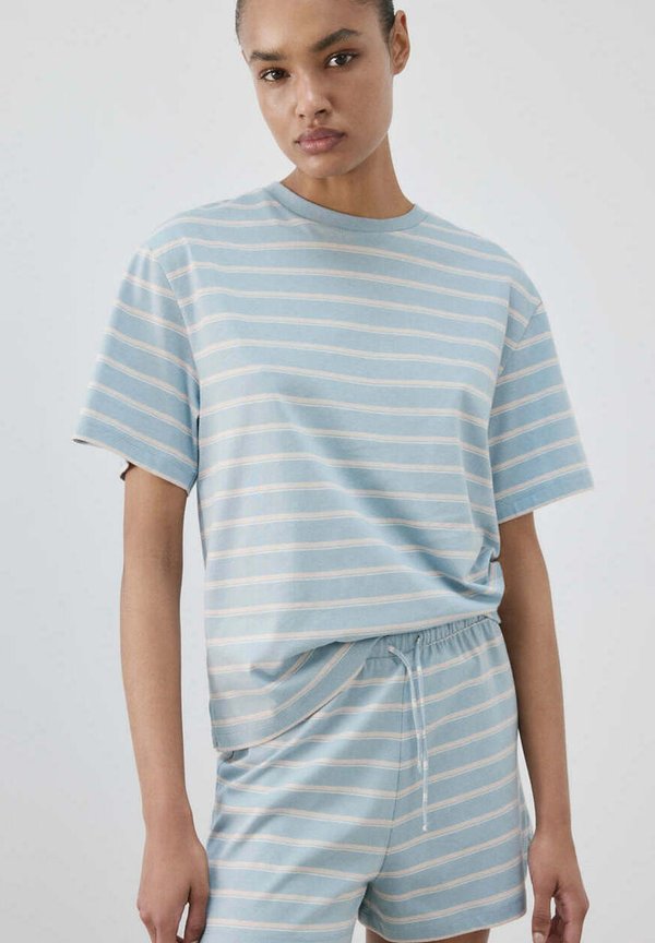 Mango ADULT SET - Print T-shirt - blue