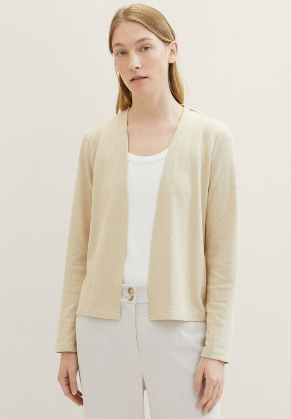 TOM TAILOR Cardigan - sandy beige melange