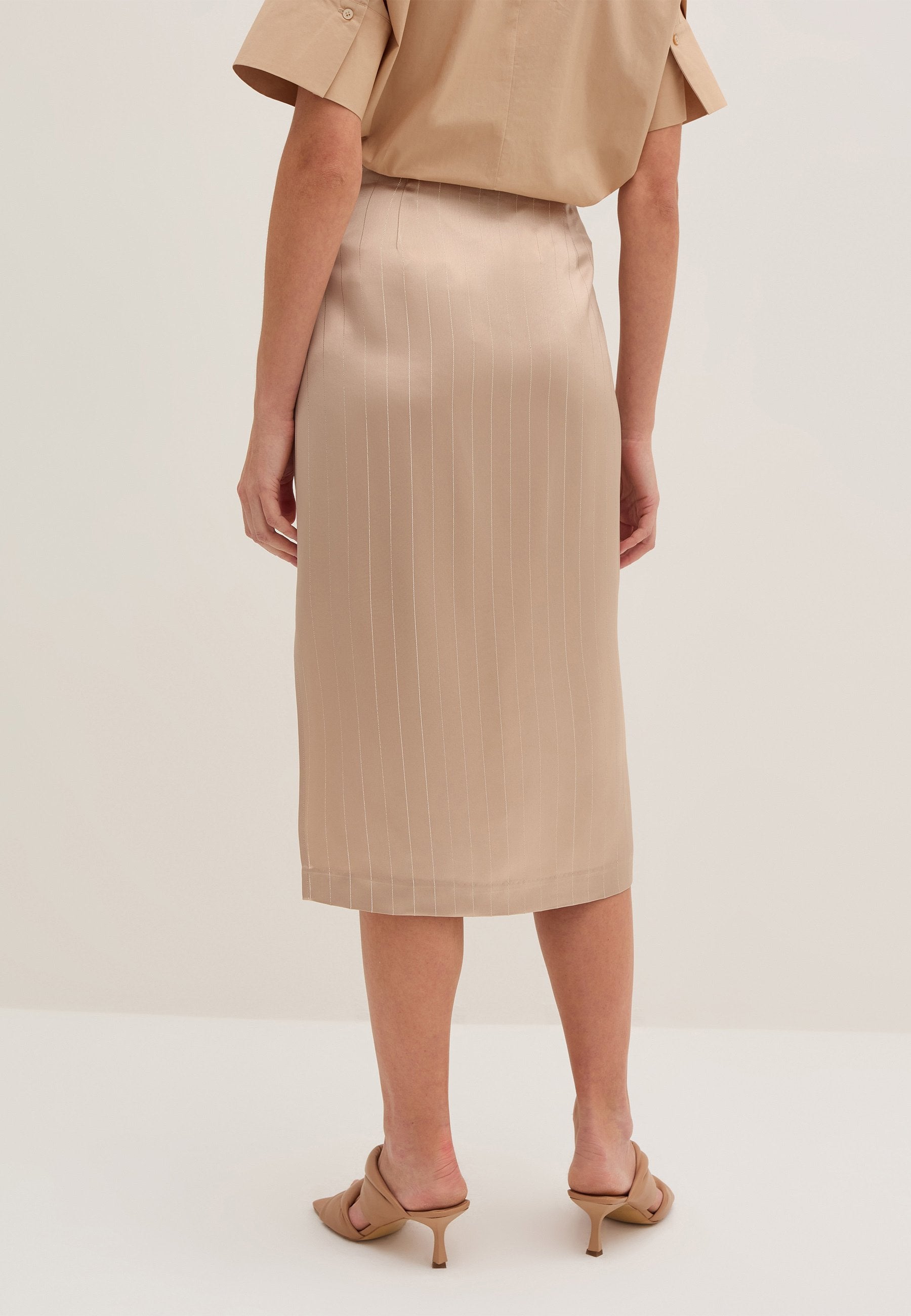 Stefanel PINSTRIPED MIDI