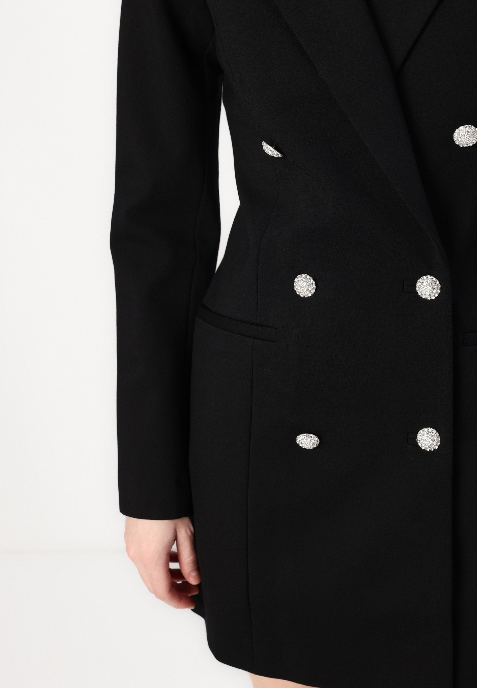 Good American PONTE EMBELLISHED EXEC DRESS
