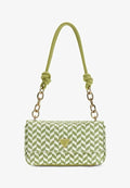 Guess TESSI FLAP SHOULDER  - Handbag - olive multi
