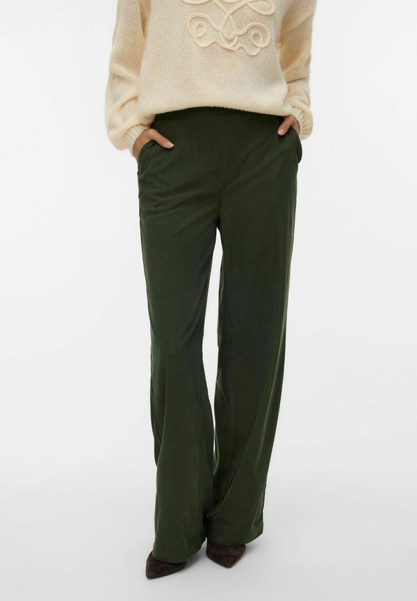 Vero Moda Wide-leg VMVILJA High waist Corduroy - Trousers - duffel bag
