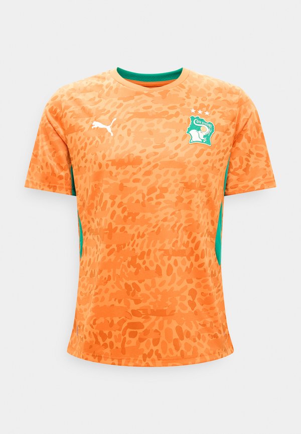 Puma IVORY COAST FIF HOME REPLICA - Football jersey - rickie orange/sport green