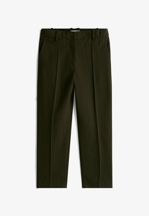 Tommy Hilfiger PINSTRIPE SLIM STRAIGHT LEG - Chinos - camo green pinstripe