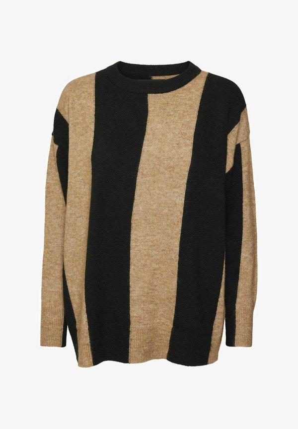 Vero Moda Knitted VMFILUCASTRIPE Knitted - Jumper - black