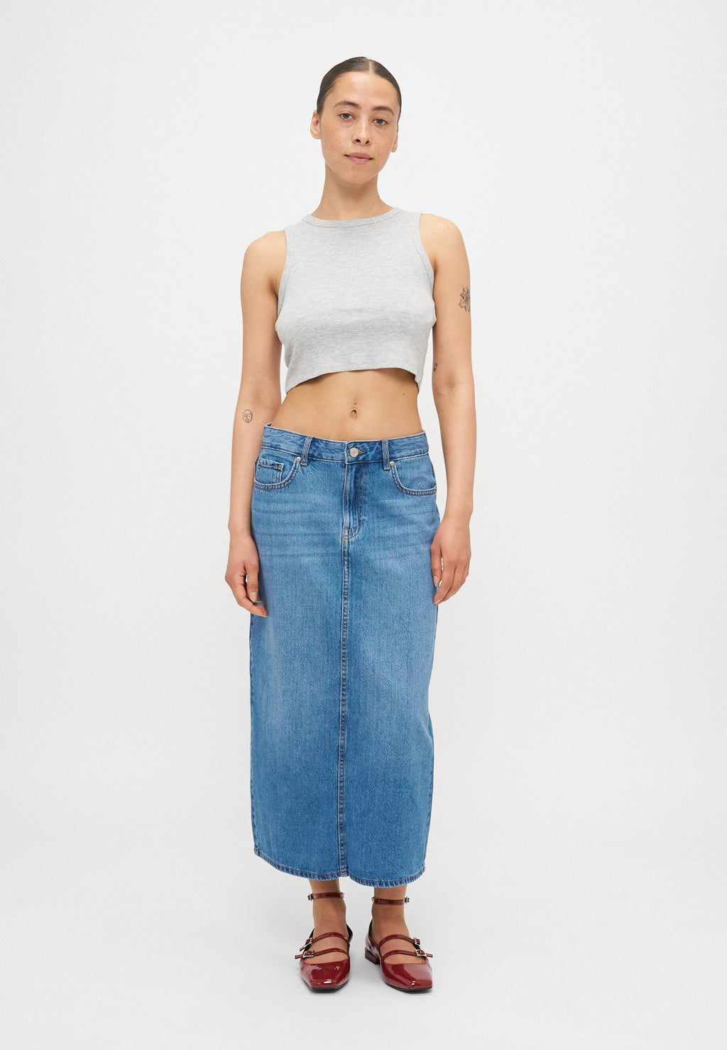 ONLY Petite ONLLUMI MIDI BACK SLIT SKIRT