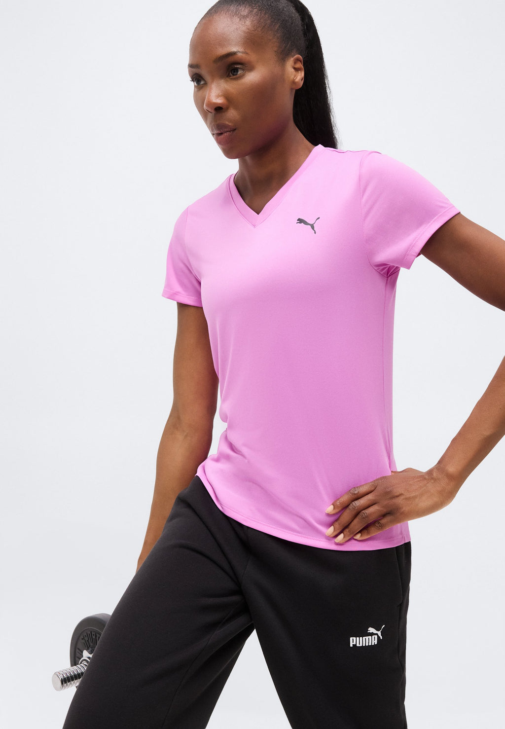 Puma TAD ESSENTIAL V NECK TEE