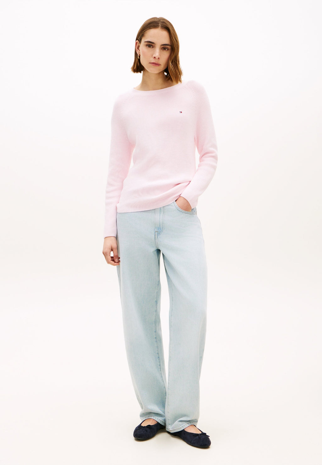 FINE KNIT BOAT NECK JUMPER Media 2