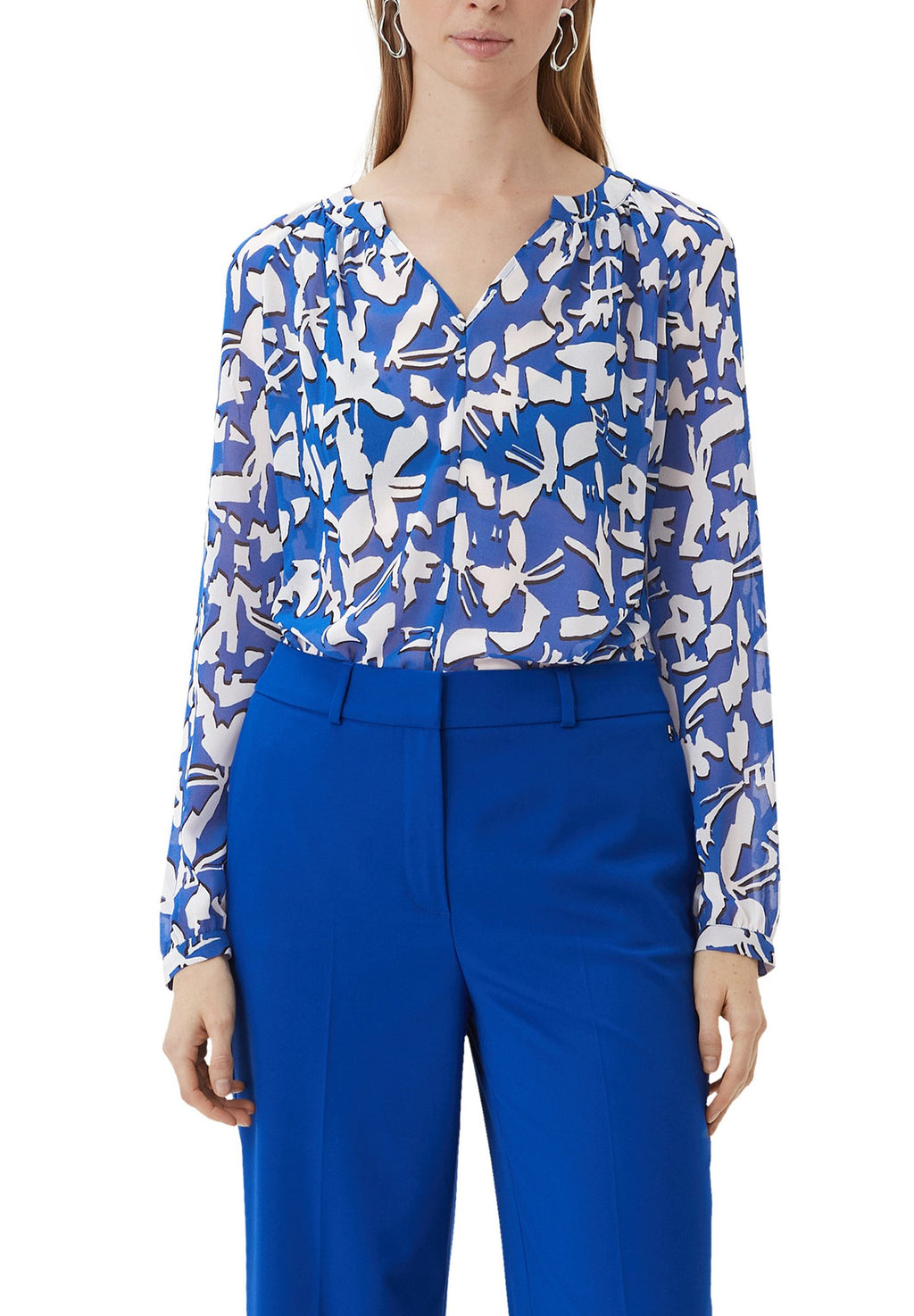 BLUSE AUS CHIFFON Media 6