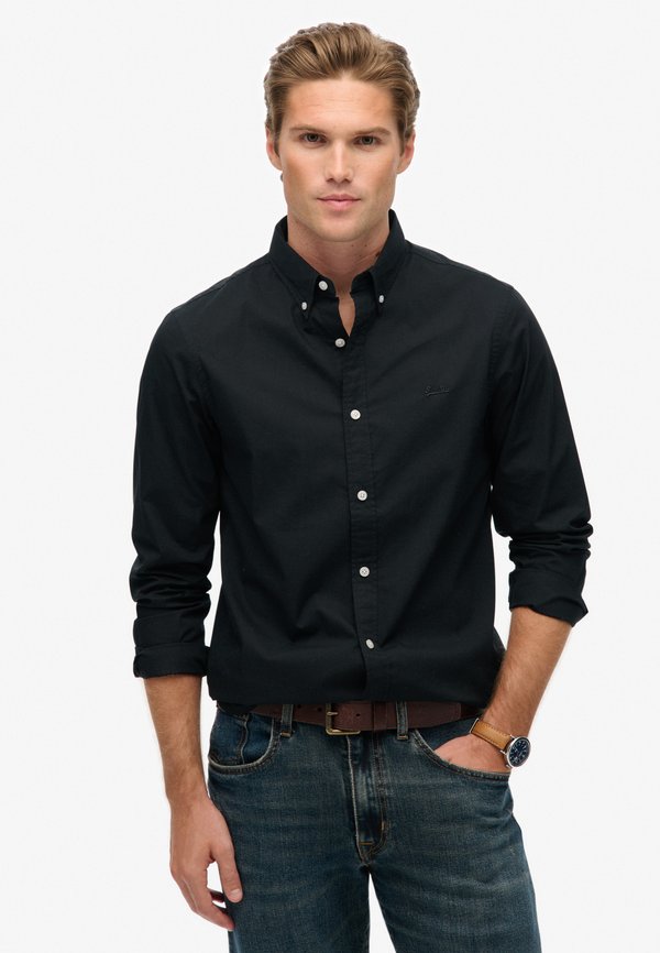 Superdry & Co ESSENTIALS TAILORED LITE  - Shirt - black