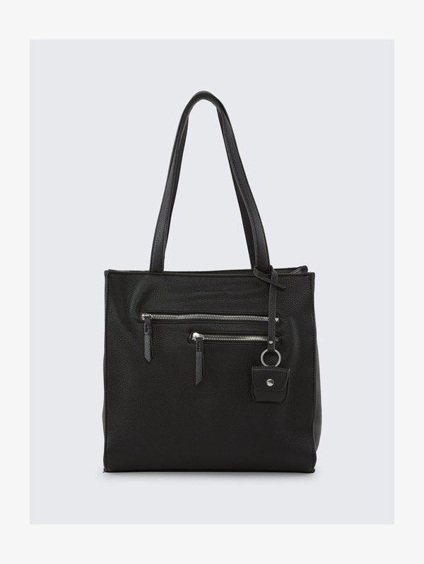 TOM TAILOR WINONA ZIP SHOPPER M - Handbag - black