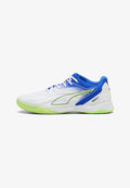 Puma IBERIO V FUTSALSCHUHE UNISEX - Indoor football boots - white-green glare-ultra blue- black
