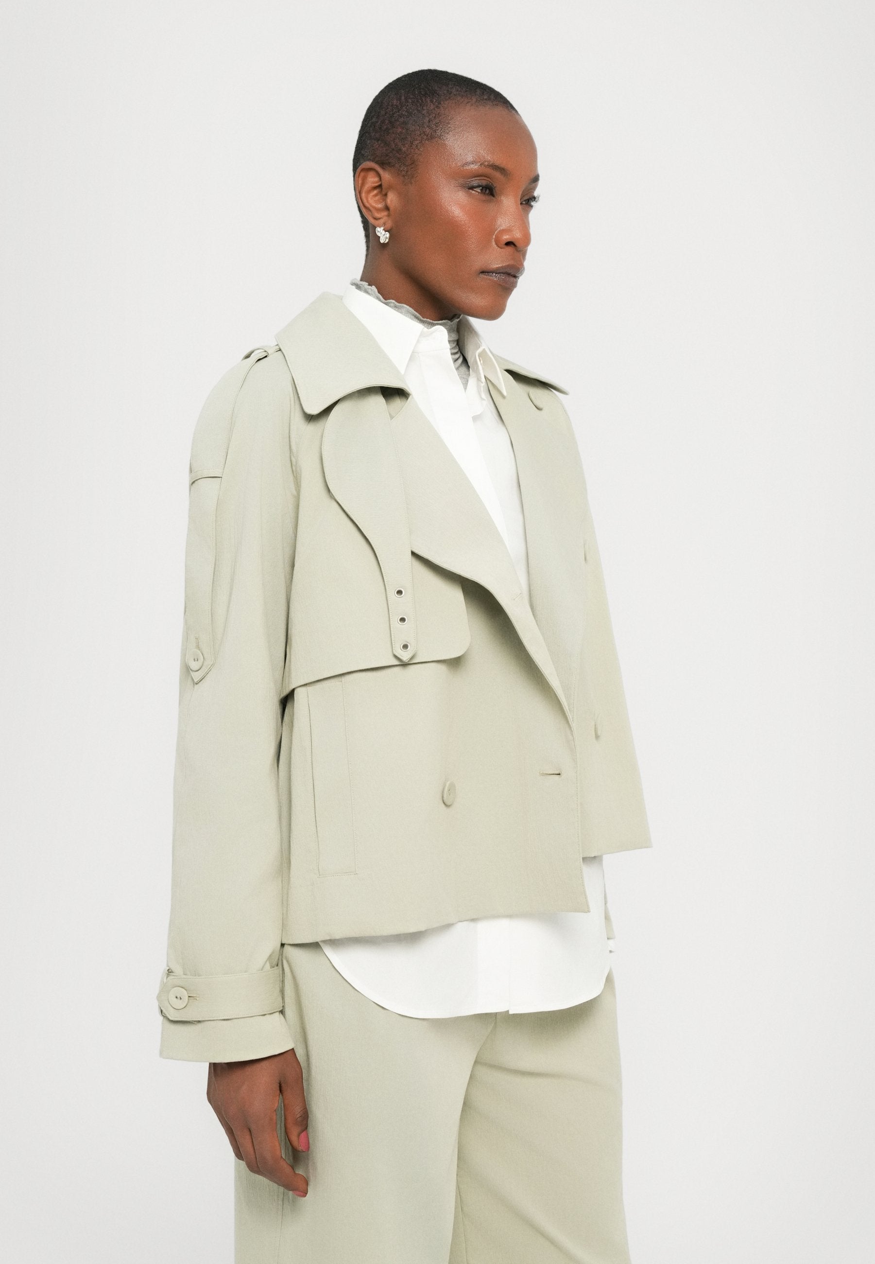 Proenza Schouler White Label YASMIN CROPPED TRENCH