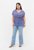 Zizzi SHORT SLEEVED WITH FRILLS