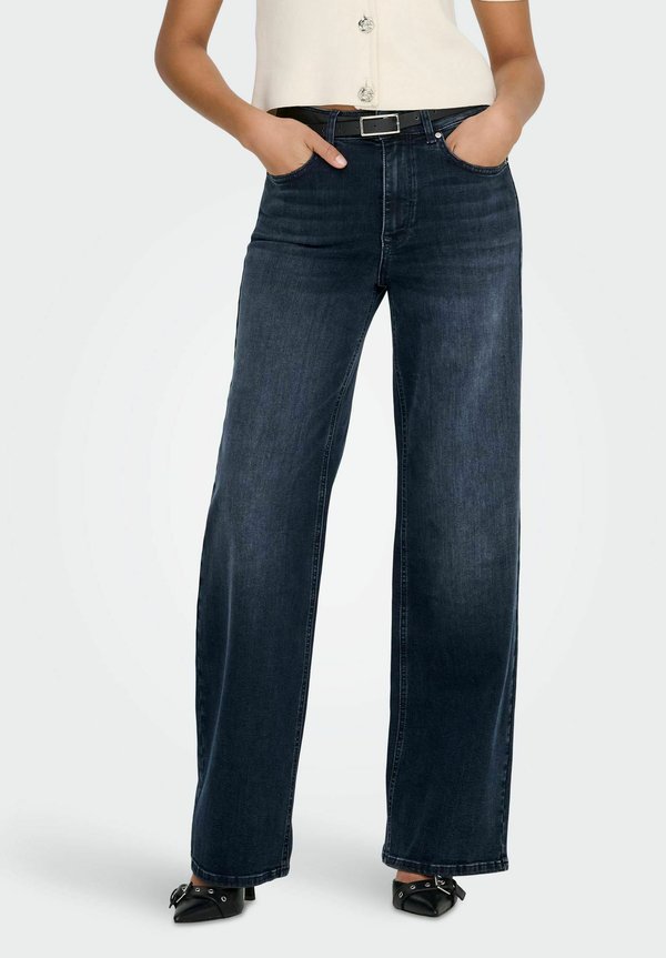 ONLY Wide-fit ONLMADISON High waist Wide Leg Fit - Wide Leg - blue black denim