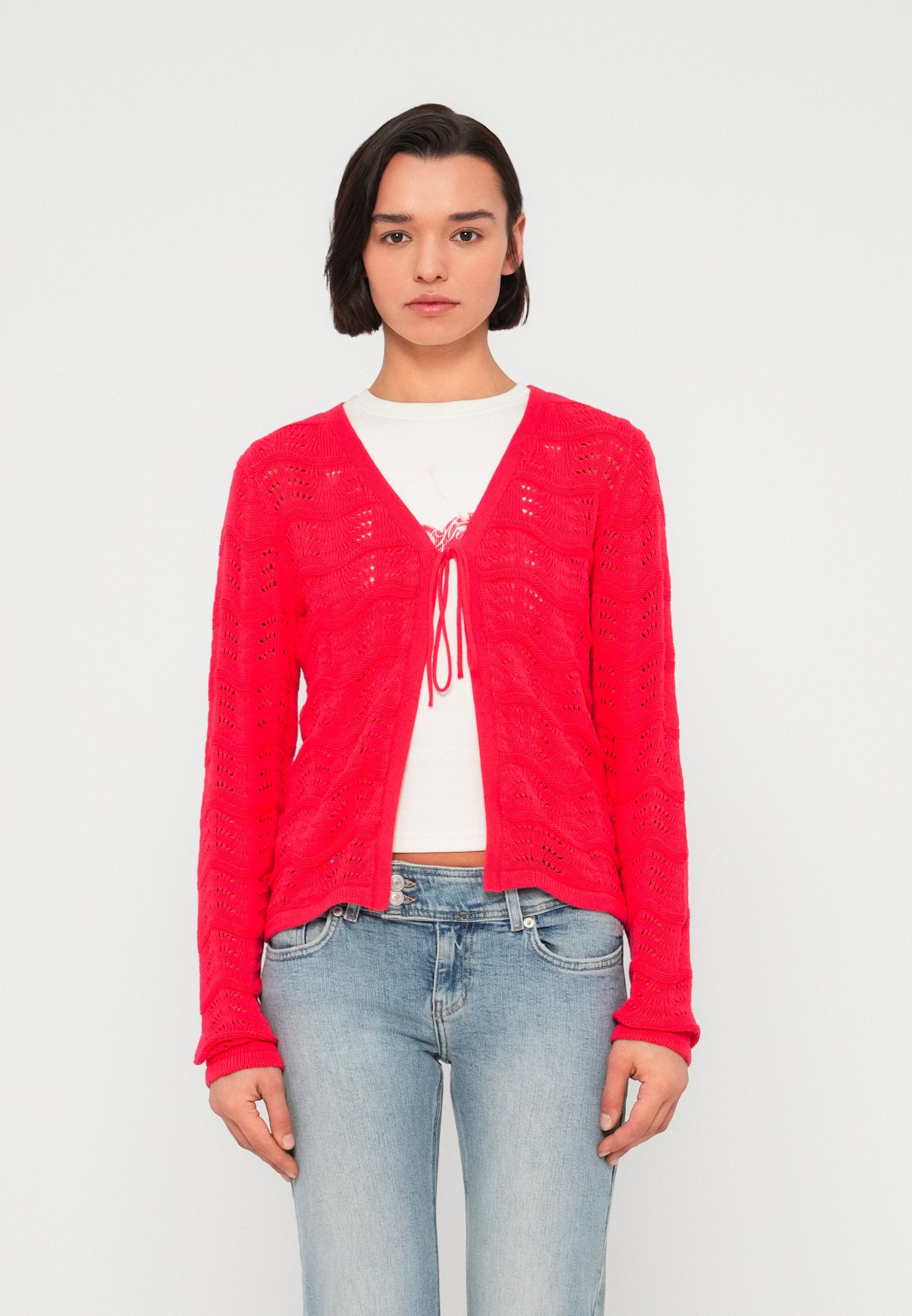VILA Knitted VIWAVE Tie front