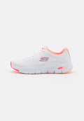 Skechers ARCH FIT - Trainers - white/pink