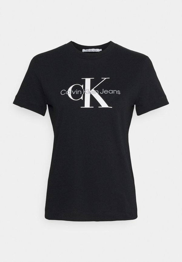 Calvin Klein Jeans CORE MONOGRAM REGULAR - Print T-shirt - black