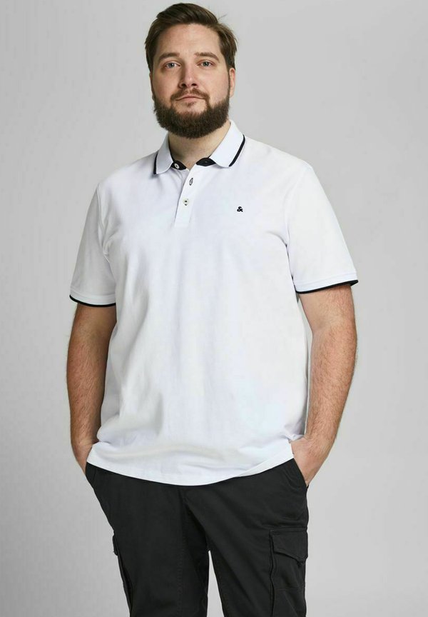 Jack & Jones JJEPAULOS POLO SS NOOS PLS - Polo shirt - white